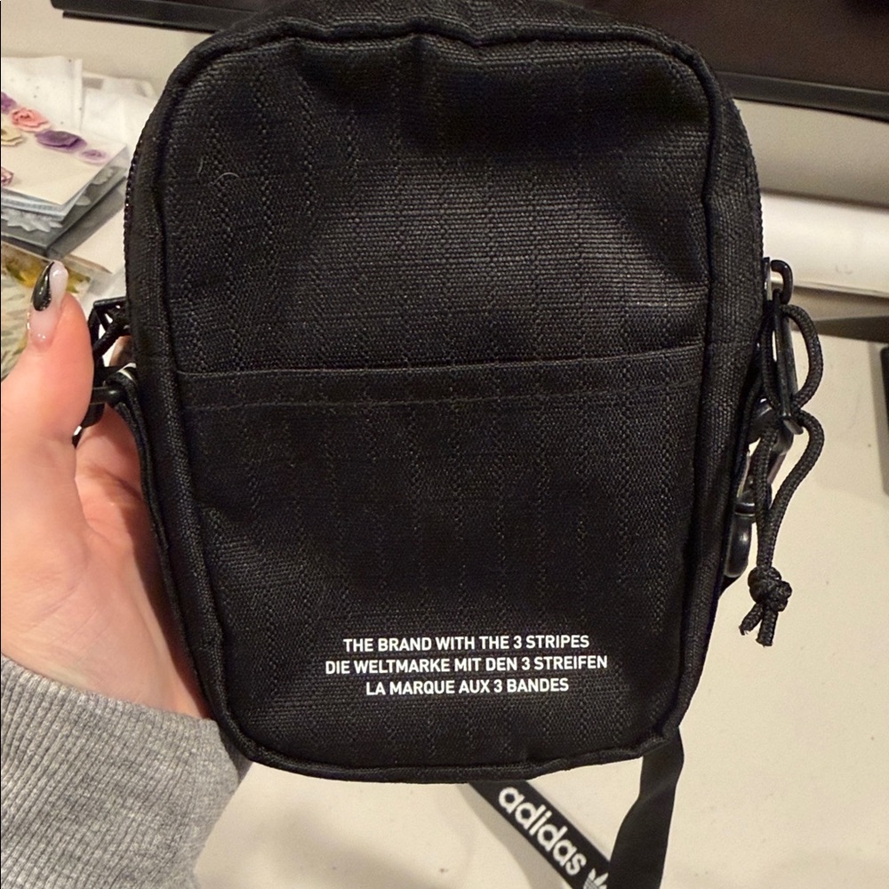 Adidas Black Belt Bag with Logo Strap - Picture 2 of 4